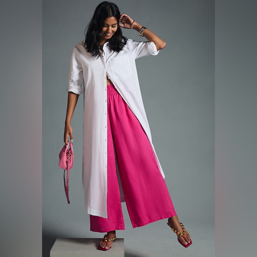 Anthropologie Somerset Pull-On Pants in Pink